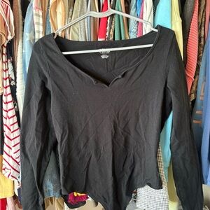 Victoria's Secret Black Long Sleeve Tee